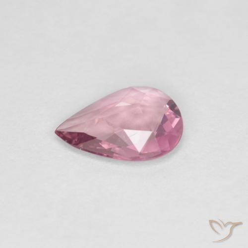 Zaffiro lavanda profonda naturale da 0.46 ct, Forma a pera, VVS