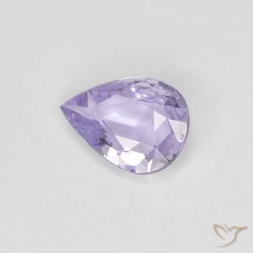 Zaffiro Viola tendente al rosa naturale da 0.62 ct, Forma a pera, VVS