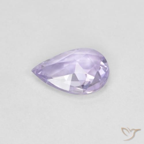 Zaffiro Viola tendente al rosa naturale da 0.62 ct, Forma a pera, VVS