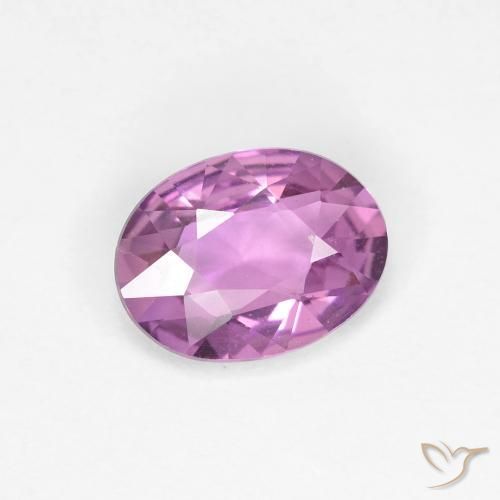 Zaffiro Viola medio-chiaro naturale da 0.71 ct, Ovale, VVS-VS