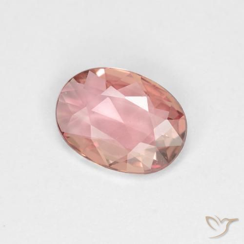 Zaffiro Rosa chiaro naturale da 0.61 ct, Ovale, VVS-VS