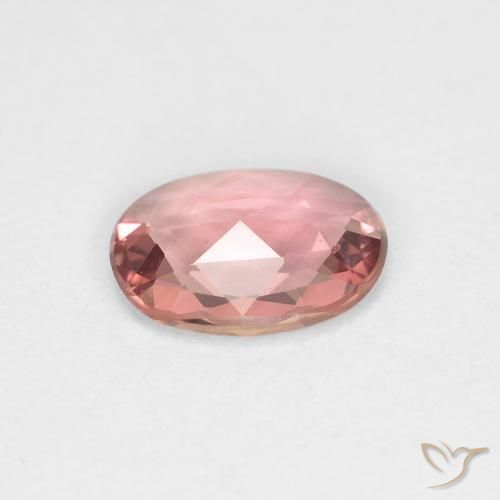 Zaffiro Rosa chiaro naturale da 0.61 ct, Ovale, VVS-VS