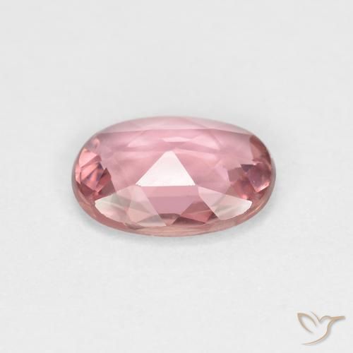 Zaffiro Rosa shocking chiaro naturale da 0.83 ct, Ovale, VVS-VS