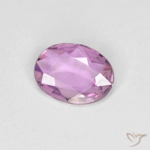 Zaffiro Viola medio-chiaro naturale da 0.51 ct, Ovale, VVS-VS