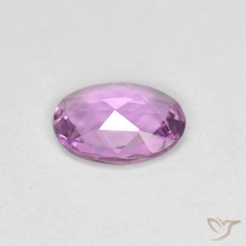 Zaffiro Viola medio-chiaro naturale da 0.51 ct, Ovale, VVS-VS