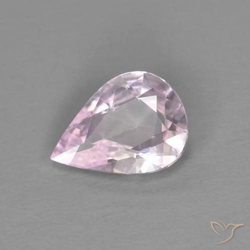0.51ct Naturale Rosa Lavanda Molto Chiaro Zaffiro, Forma a pera, VVS-VS