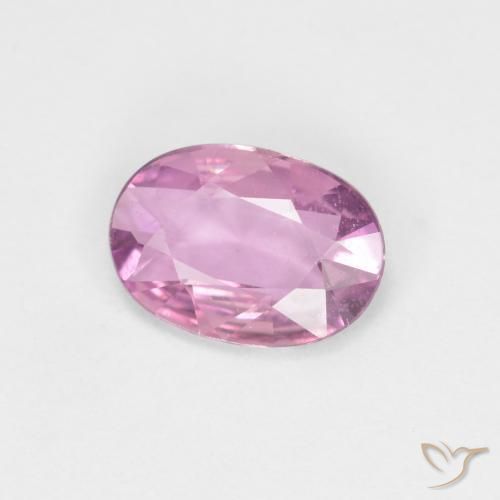 Zaffiro Viola-Rosa naturale da 0.63 ct, Ovale, VS