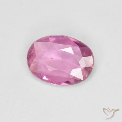 Zaffiro Rosa intenso naturale da 0.64 ct, Ovale, VS