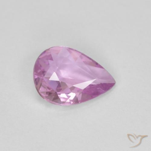 Zaffiro Viola medio naturale da 0.56 ct, Forma a pera, VS