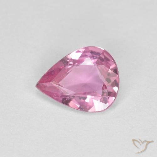 0.45ct Naturale Rosa porpora reale Zaffiro, Forma a pera, VS