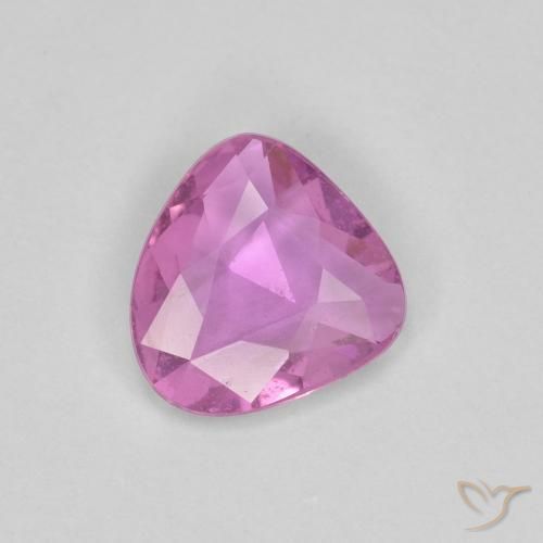 Zaffiro Rosa violetto naturale da 0.71 ct, Taglio a fantasia, VS