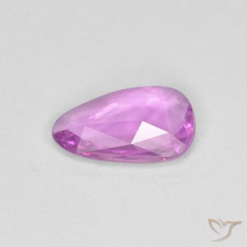 Zaffiro Rosa violetto naturale da 0.72 ct, Taglio a fantasia, VS