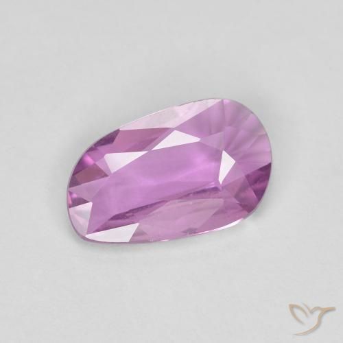 Zaffiro Viola rosato intenso naturale da 0.69 ct, Taglio a fantasia, VS