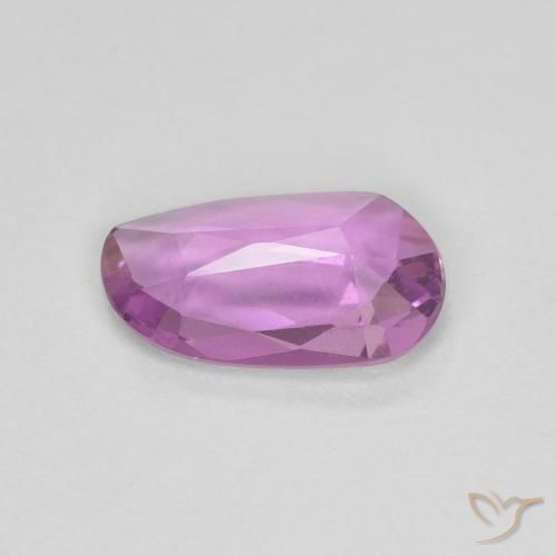 Zaffiro Viola rosato intenso naturale da 0.69 ct, Taglio a fantasia, VS