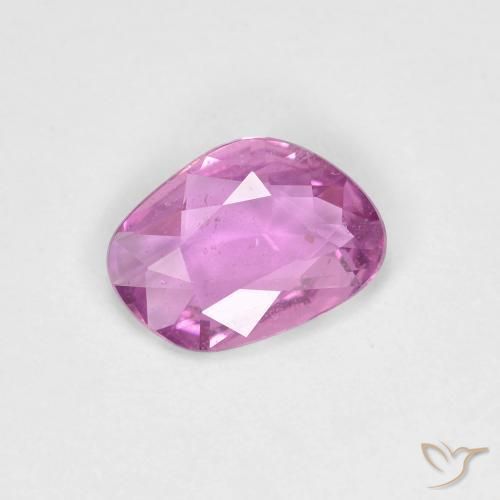 Zaffiro Viola Rosato Intenso naturale da 0.72 ct, Taglio a fantasia, VS