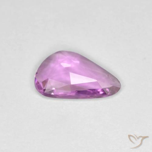 Zaffiro Viola Rosato Intenso naturale da 0.72 ct, Taglio a fantasia, VVS-VS