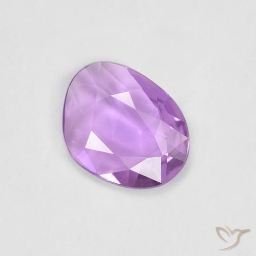 Zaffiro Lilla Viola naturale da 0.61 ct, Taglio a fantasia, VVS-VS
