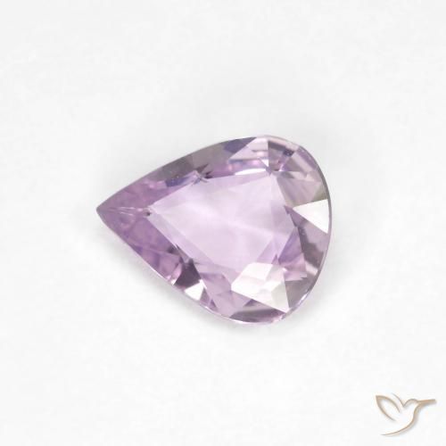 0.45ct Naturale Viola rosato molto chiaro Zaffiro, Forma a pera, VVS