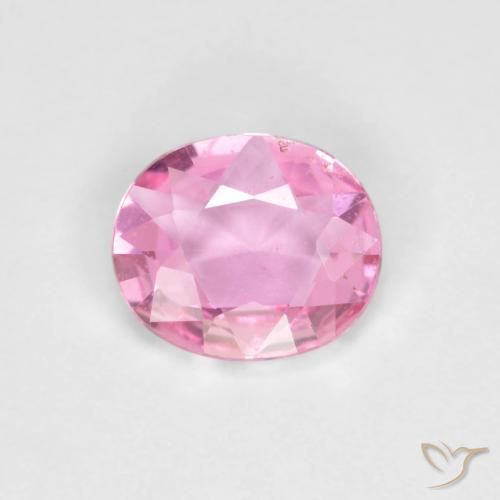 0.57ct Naturale Rosa Zaffiro, Ovale, VVS-VS