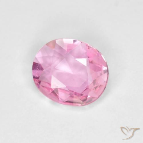 Zaffiro Rosa naturale da 0.57 ct, Ovale, VVS-VS