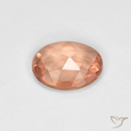 Zaffiro Pesca naturale da 0.50 ct, Ovale, VVS-VS