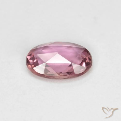 Zaffiro Magenta medio naturale da 0.49 ct, Ovale, VVS-VS