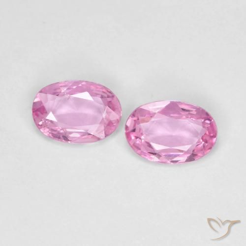 0.79ctw Naturale Rosa viola reale molto chiaro Zaffiro, Ovale, VS