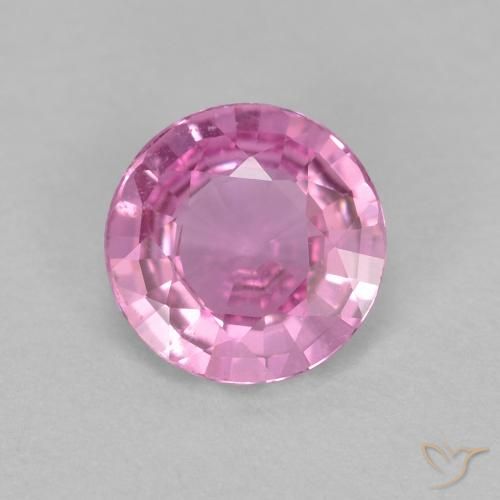 0.61ct Naturale Rosa porpora reale Zaffiro, Rotondo, VS