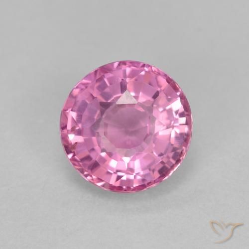 0.70ct Naturale Rosa porpora reale Zaffiro, Rotondo, VS