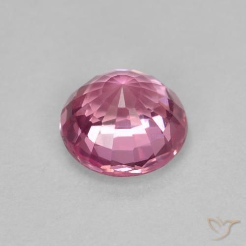 Zaffiro Rosa porpora reale naturale da 0.70 ct, Rotondo, VS
