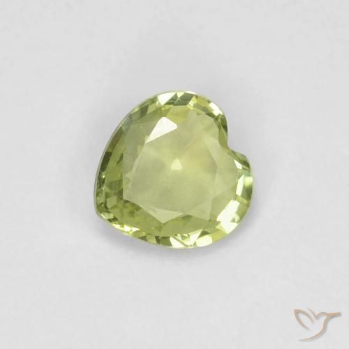 0.35ct Naturale Verde medio Zaffiro, Cuore, VVS