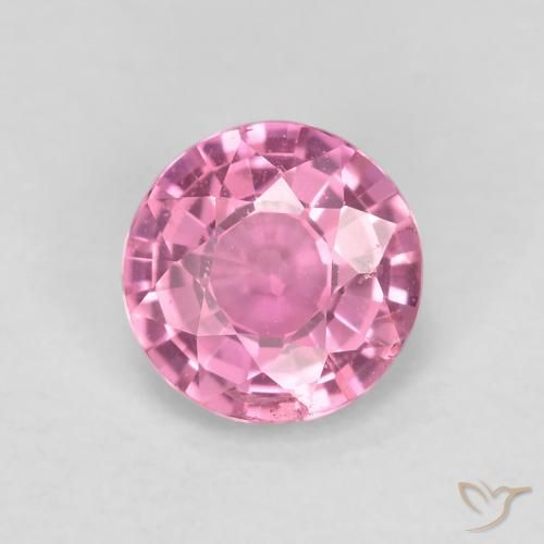 0.61ct Naturale Rosa medio Zaffiro, Rotondo, VS
