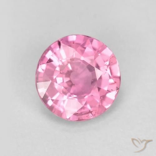 Zaffiro Rosa medio naturale da 0.61 ct, Rotondo, VS