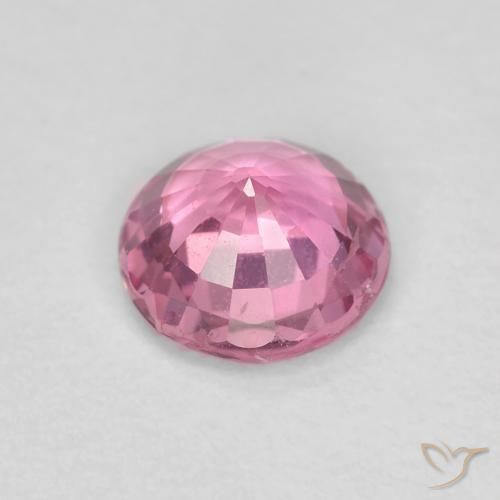 Zaffiro Rosa medio naturale da 0.61 ct, Rotondo, VS