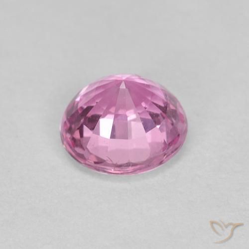 Zaffiro Rosa porpora reale naturale da 0.60 ct, Rotondo, VS