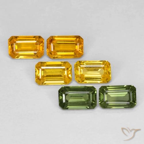 Gemme di Zaffiro Multicolore naturale da 2.60 ct, Ottagonale / Taglio smeraldo, VVS