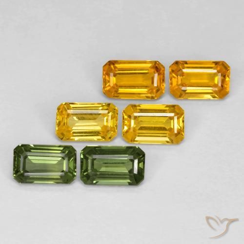 Gemme di Zaffiro Multicolore naturale da 2.60 ct, Ottagonale / Taglio smeraldo, VVS
