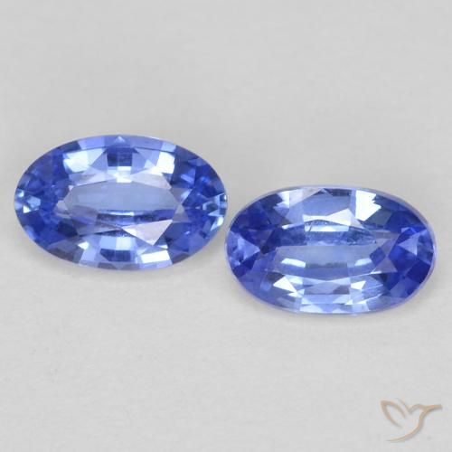 0.55ctw Naturale Blu pastello Zaffiro, Ovale, VS