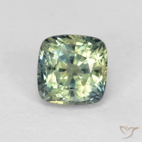 0.98ct Naturale Multicolore Zaffiro, Cuscino, VS