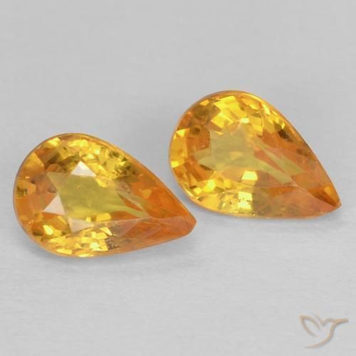 Gemme di Zaffiro Oro naturale da 1.09 ct, Forma a pera, VS