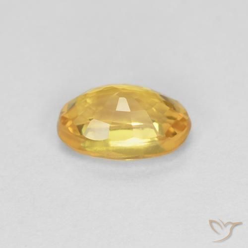 Zaffiro Arancio Dorato Profondo naturale da 0.70 ct, Ovale, VS