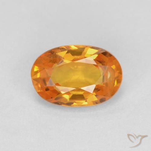 0.69ct Naturale Oro Zaffiro, Ovale, VS