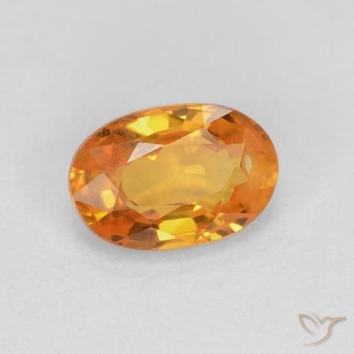 Zaffiro Oro naturale da 0.69 ct, Ovale, VS