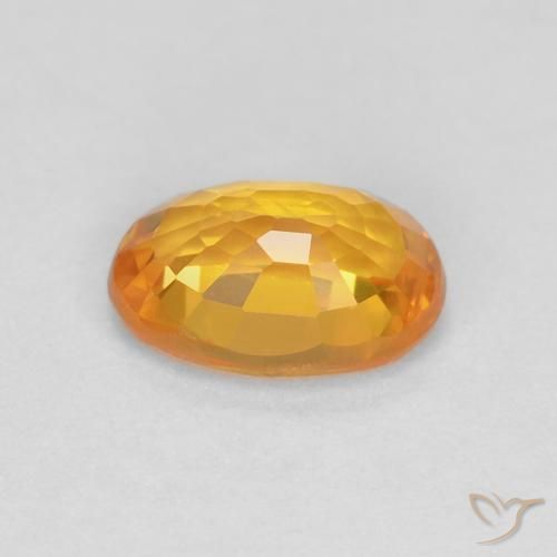 Zaffiro Oro naturale da 0.69 ct, Ovale, VS
