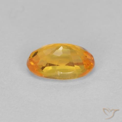 Zaffiro Oro naturale da 0.61 ct, Ovale, VVS
