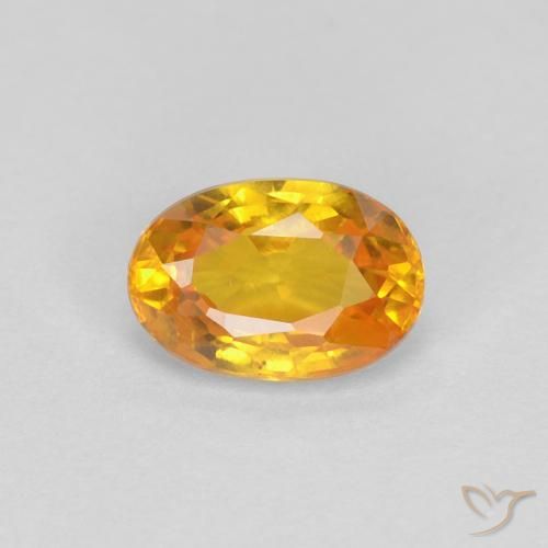 0.62ct Naturale Oro Zaffiro, Ovale, VVS