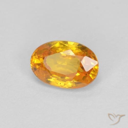 Zaffiro Oro naturale da 0.62 ct, Ovale, VVS