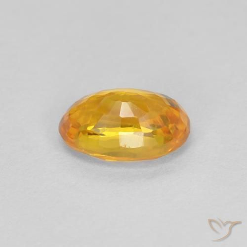 Zaffiro Oro naturale da 0.62 ct, Ovale, VVS