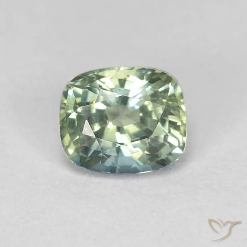 0.90ct Naturale Multicolore Zaffiro, Cuscino, VVS