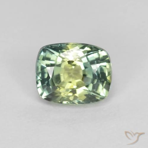 0.85ct Naturale Multicolore Zaffiro, Cuscino, VVS